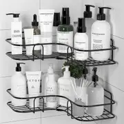 Shower Caddy, Corner Shower Shelf, Bathroom Storage Organizer, Wall Mounted Shower Caddy Shelf with Adhesive, Shower Shelves for Toilet, Dorm and Kitchen