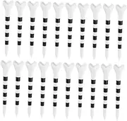 Happyyami Golf Ball Holders Set 20pcs Plastic Tee Holders with 70mm Graduated Height Golf Accessories for Course Supplies
