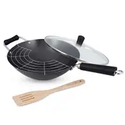 Ken Hom 4 Piece Wok Set - Robins Kitchen