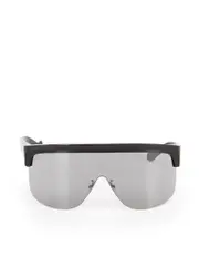 Black Tinted Shield Sunglasses