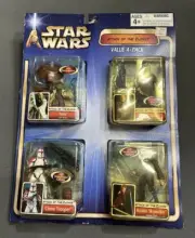 2002 STAR WARS ATTACK OF THE CLONES VALUE 4 PACK - NIB Yoda, Clone, Anakin