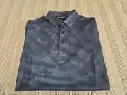 Travis Mathew NEW Capsize Insignia Blue Tie-Dye Performance Polo/Golf Shirt SZ S