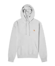 Maison Kitsuné Fox Head Patch Drawstring Hoodie S,XL,XS,L,M,XXL White