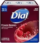 Dial Glycerin Soap Bars with Power Berries, Raspberry, Pomegranate, 12 Oz