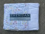 Sheridan King Size Flat Sheet Vintage Floral White Sanctuary Made Australia NEW