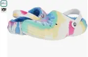 Crocs Classic Lined Tie Dye Clog Powder Blue/Multi Men's Size 9/ Women's Size 11