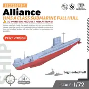 1/72 HMS A class Submarine Alliance Full Hull Military Model Kit SSC72957S-A
