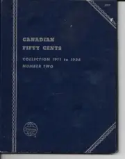 Whitman Folder # 9070 for Canadian Halves 1870-1910 no coins