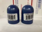 2 X Tommy Docks A-50218 Blue PVC Normal Duty UV-Resistant Safety Cap 1.66 O.D.