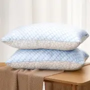 Pillows Standard Size Set of 2, Shredded Memory Foam Pillows, Cooling Pillow ...