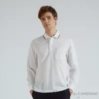 在飛比找momo購物網優惠-【ROBERTA 諾貝達】男裝 白色純棉長袖POLO棉衫(白