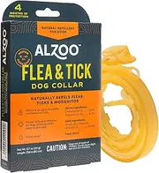 Flea & Tick Dog Collar, Helps Repel Fleas, Ticks & Mosquitoes, 100% Plant-Based Active Ingredients, Phthalates and PVC Free, for Medium-Sized Dogs: 16-40 lbs
