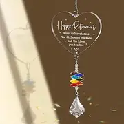 Happy Retirement Gift Crystal Suncatcher