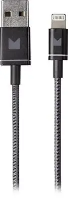 Modal - Apple MFi Certified 4' Braided Lightning Cable - Gray