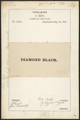Photo:P. Neff for Diamond Black brand Carbon or Lamp Black