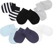 [ROMISBABA] Comfy Cotton Baby Mittens Anti Scratch Newborn Mittens for Baby Hand Protectors
