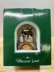 Holiday Lane Musical Snow Globe Nativity Scene Plays Joy To The World Christmas
