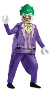 New Lego The Batman Movie Joker Child Boys Costume Medium 7-8 yrs
