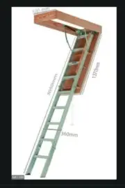 Aluminium Attic Folding Ceiling Ladder 3.1 Meters Length ../.