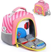 Carrying Case for Yoto Player (3rd Gen.), Audio Player Holder with Side Mesh Pocket, Travel Storage Bag for Toniebox Audio Player with Detachable Shoulder Strap (Bag Only)