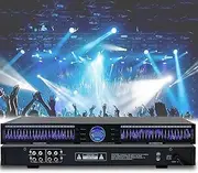22-Band Audio Equalizer, Stereo Graphic Equalizer with Dsp Equalization Processor, 10 Preset Effects Preservation,Support XLR Balanced and TRS Unbalanced Input and Output, No Noise, for Stage