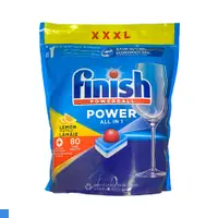 在飛比找PChome24h購物優惠-FINISH ALL IN 1 檸檬洗碗錠 80顆袋 XXX