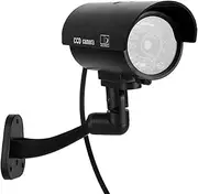 Fake Security Monitor, 3-6 Months Work CCTV Camera, Anti-theft Dummy Camera Black Waterproof Safe for Supermarket Hotel