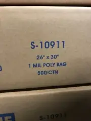 26 X 30 1 Mil Flat Poly Bags (500 Bags)