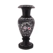 24" green Marble Flower Vase pot Inlay paua shell mop decor home room office