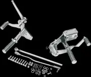 DS Chrome Forward Control 2in Extension Kit w Pegs Softail Springer 88-99