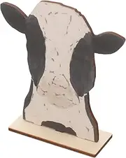 Cabilock Decorative Cow Head Eyeglasses Holder Sunglasses Display Stand for Desktop Table Decor Cute Animal Design present for Friends Family High
