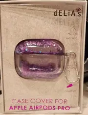 dELiA*S Case Cover For Apple Airpods Pro Purple Glitter ~ NEW