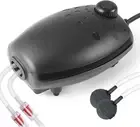 Adjustable Aquarium Air Pump, Upgrade Quiet Oxygen Pump, 80GPH Powerful Air Aera