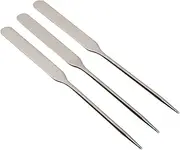 Nail Art Stirring Rod, 3Pcs Stainless Steel Glue Mixing Spoon Spatula Tool for Home Salon, Spatula Tool for Home Salon DIY Use