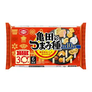 《 Chara 微百貨 》 日本 龜田 嚴選 10種 米果 米餅 6袋入 120g 團購 批發 十種 米菓 7種 午後