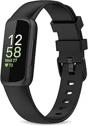 Bands Compatible with Fitbit Inspire 3,Soft Flexible Silicone Replacement Wristband Strap