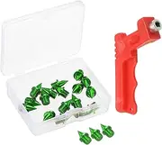 [uxcell] 1/4 Inch Track Shoe Spikes, 16 Pack Cross Country Spikes Running Shoes Replacement Spikes Nails with Spike Wrench for Plastic Track Short Running Jumping Sprint Sport, Green
