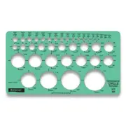 Staedtler 977101 Templates, 39 Circles, 4 X 7.25, Green
