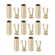 Shoelace Tips 16Pcs Shoelace Head Tips for Shoes String Light Gold Tone Style C