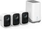 eufy security eufyCam S300(eufyCam 3C)3-Cam Kit, Security 3 cam pack, White