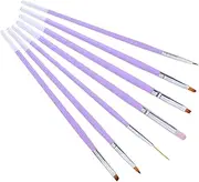DECORNIJIA 7 Pcs Nail Art Design Pen Durable Hair Painting Brushes for Professional Home Use Lightweight Travel Friendly Nail Art Supplies for Detailed Line Painting