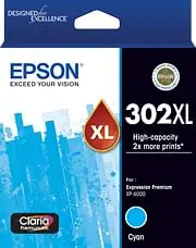 Epson 302Xl Cyan Ink Claria Premium [C13T01Y292]