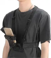 Smartphone Chest Mount,Adjust Camera Chest Mount Strap Harness with Sports Camera Mobile Phone Chest