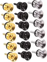 CATIEBYE Guitar Fixing Lock 18pcs Guitar Strap Buckle Button Pin Non-slip Strap Lock Easy to Use