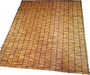 Bamboo Curtain, Reed Curtain Roll Up Blind Retro Bamboo Roll Up Shade Outdoor Blinds Outdoor Patio Blinds for Outdoor Indoor Porch Wall Decor (Color : Brown, Size : 300X130CM)
