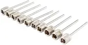 10 Pieces Ball Inflating Needle Set Tire Soccer Basketball Inflation Pump Pin Gym Bike Nozzle Replacement Accessories