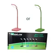 MaxLite Pink or Green 4W Slim LED Adj. Neck Desk Lamp w/ USB 2.0 Port NEW IN BOX