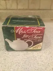 Mrs Tea for Two By Mr Coffee 15 oz replacement white Ceramic teapot carafe hot