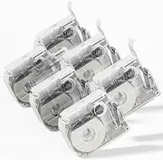 Phomemo Label Tape- Compatible with M960 Label Maker, 12mm 0.5 Inch, 4m, Black on Clear, for PT-M95 PT-90 PT-70 PT-65 PT-85,M960 Label Maker, Compatible with P Touch M Tape,M231 MK231-(6 Pack)