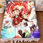 Bedclothes Game Genshin Impact Bed Sheet Bedding Warm Flannel Blanket 1.5x2M Y07